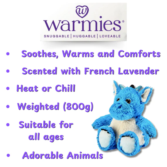 Blue Dragon | Warmies | Heat Bag | Weighted Plushie - Image 9