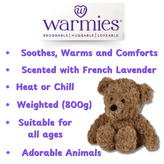 Curly Bear | Warmies | Heat Bag | Weighted Plushie - Image 6