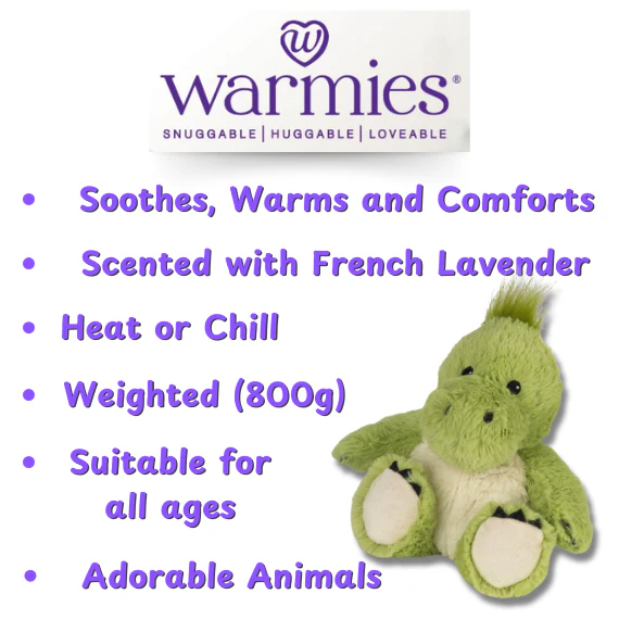 Green Dinosaur | Warmies | Heat Bag | Weighted Plushie - Image 5