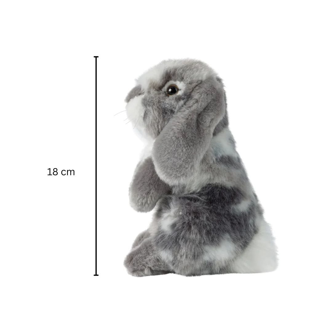 Grey Sitting Lop Rabbit | Living Nature | Plushie - Image 5