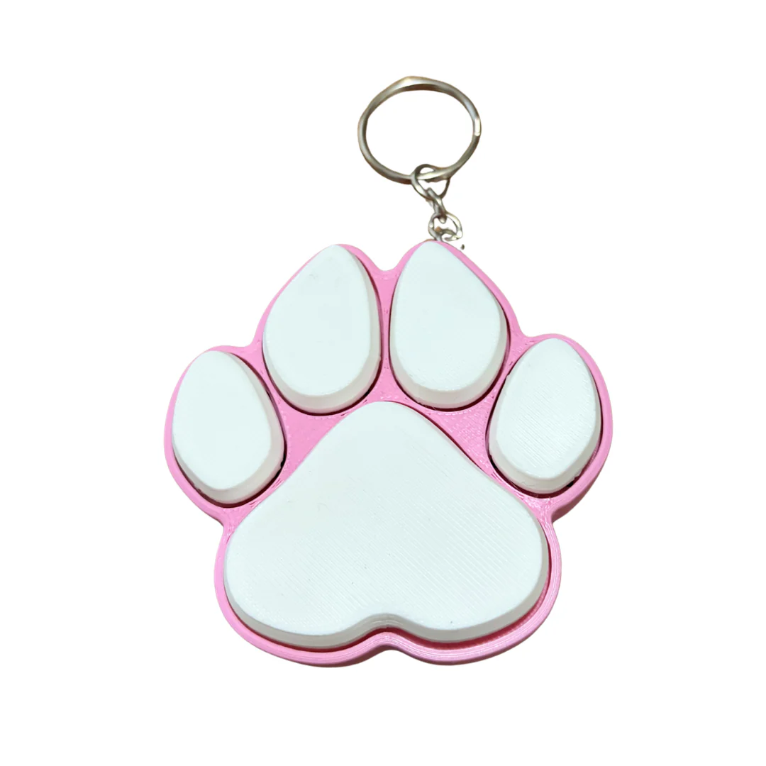 Large Paw Print Fidget Clicker | Assorted Colours - Image 11
