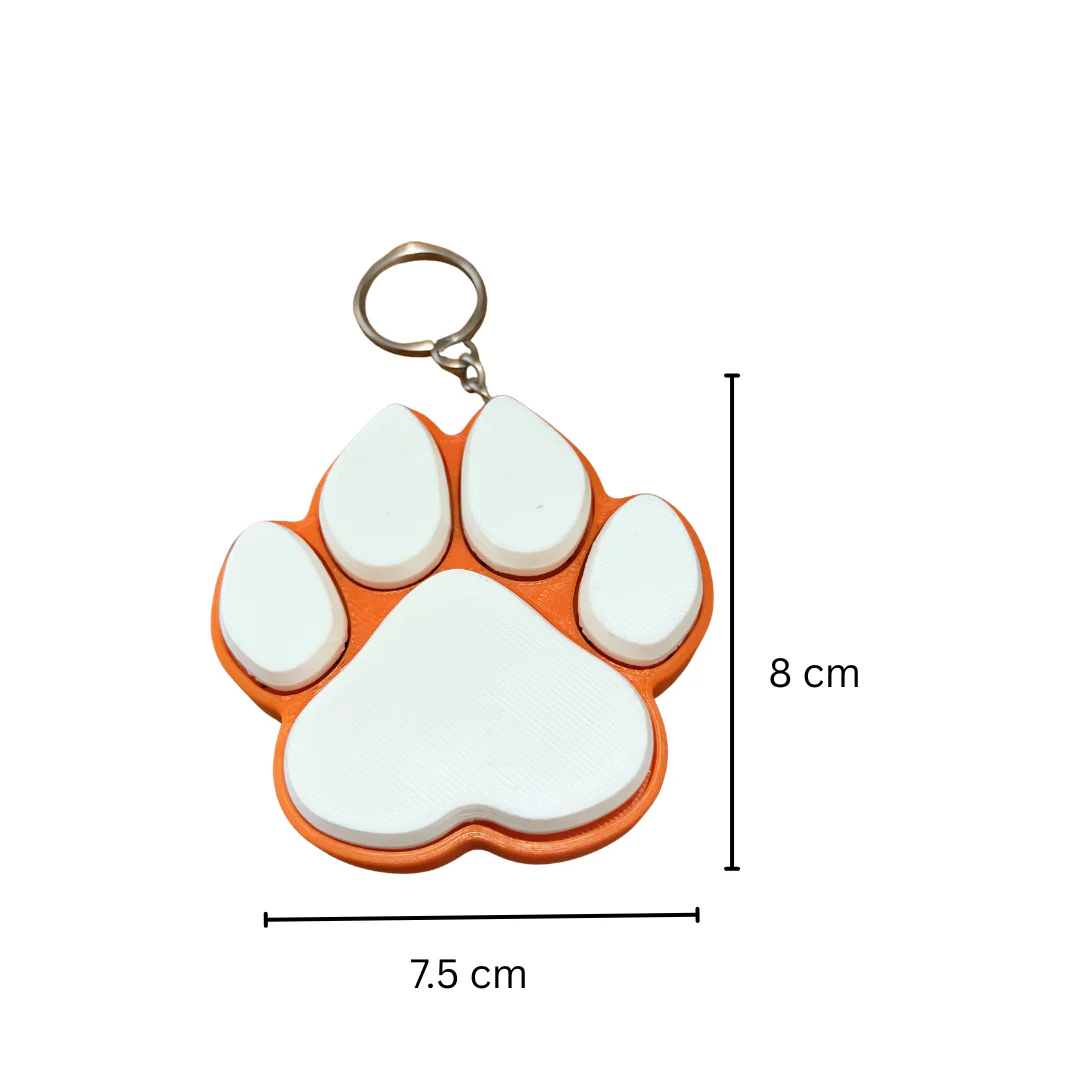 Large Paw Print Fidget Clicker | Assorted Colours - Image 13