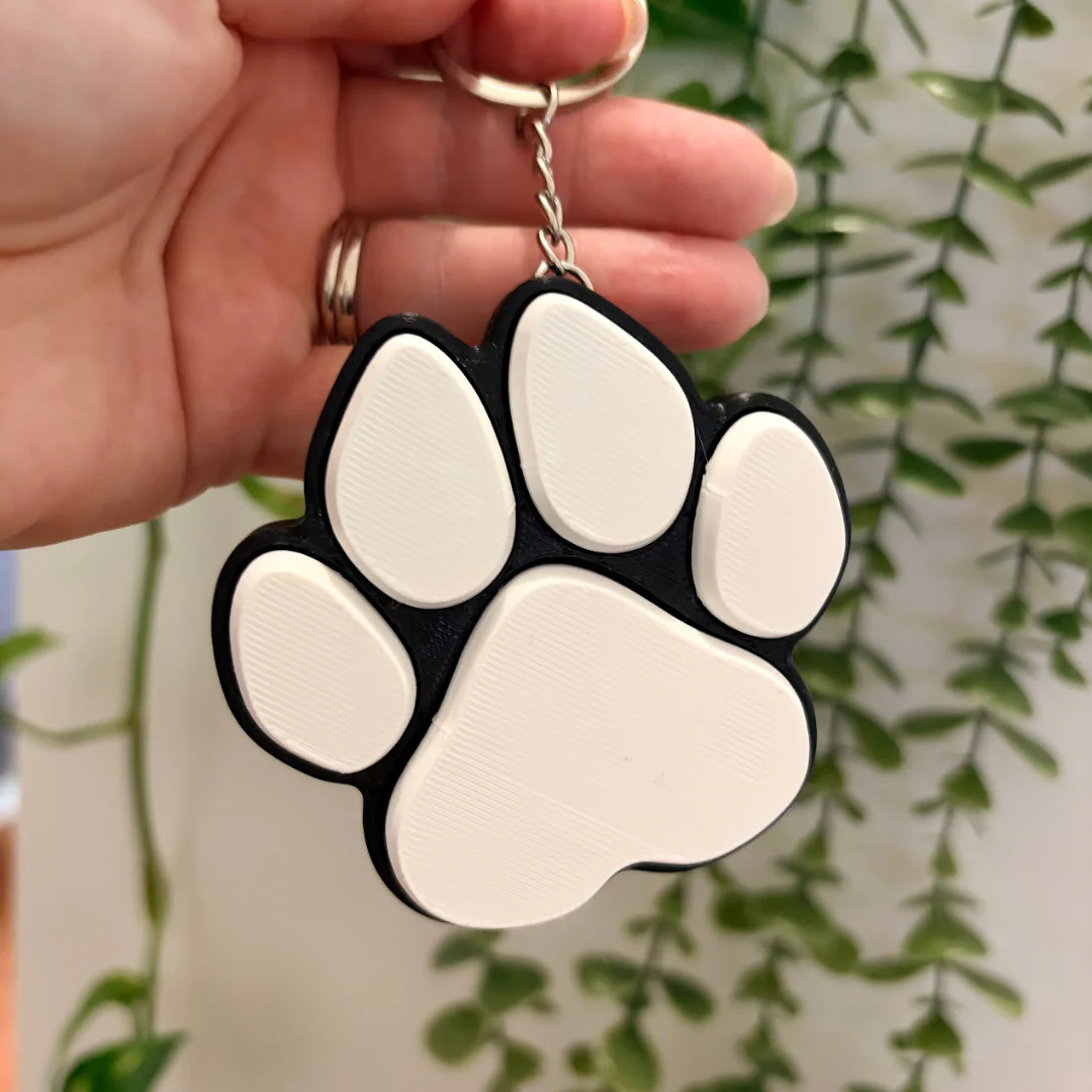 Large Paw Print Fidget Clicker | Assorted Colours - Image 3