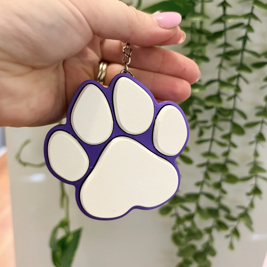 Large Paw Print Fidget Clicker | Assorted Colours - Image 6