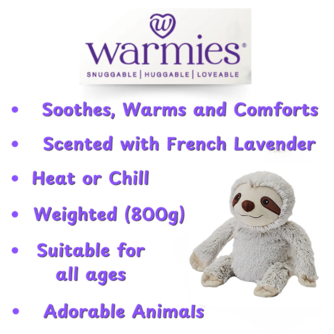 Marshmallow Sloth | Warmies | Heat Bag | Weighted Plushie - Image 6