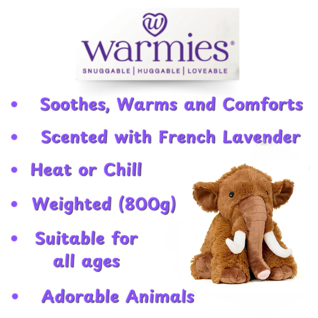 Woolly Mammoth | Warmies | Heat Bag | Weighted Plushie - Image 6